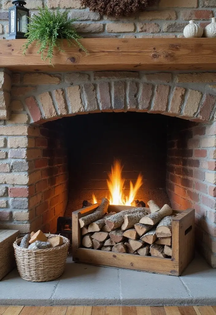 28 Fireplace Hearth Decor Ideas That Complete the Look 11 28 Fireplace Hearth Decor Ideas That Complete the Look - 11. Functional Decor: Wood Storage