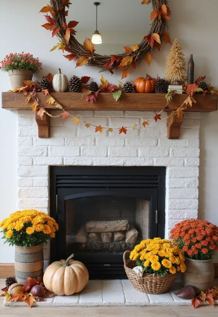28 Inside Fireplace Decor Ideas That Transform Empty Fireboxes 2 28 Inside Fireplace Decor Ideas That Transform Empty Fireboxes - 2. Seasonal Decor Swap