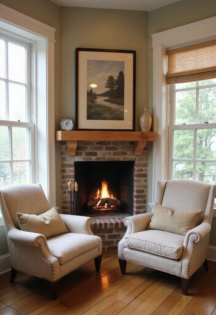 28 Kitchen Fireplace Ideas That Feel Unexpected but Perfect 8 28 Kitchen Fireplace Ideas That Feel Unexpected but Perfect - 8. Corner Fireplace Cozy Nook