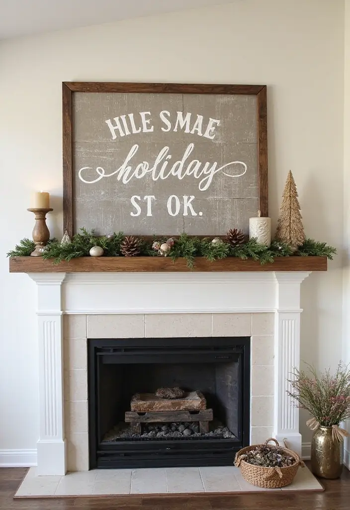 28 Mantel Christmas Decorating Ideas Pinterest Loves 11 28 Mantel Christmas Decorating Ideas Pinterest Loves - 11. Holiday Signs