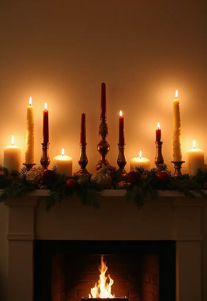 28 Mantel Christmas Decorating Ideas Pinterest Loves 15 28 Mantel Christmas Decorating Ideas Pinterest Loves - 15. Creative Candle Arrangements
