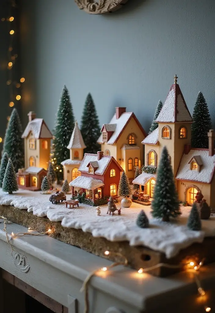 28 Mantel Christmas Decorating Ideas Pinterest Loves 26 28 Mantel Christmas Decorating Ideas Pinterest Loves - 26. Christmas Village Display