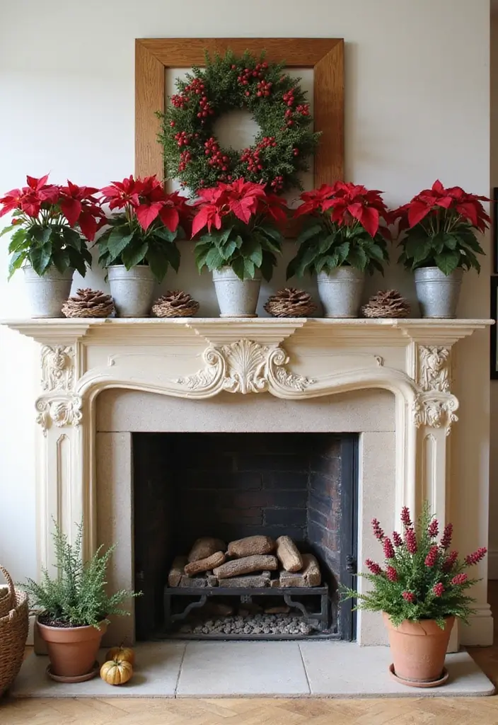 28 Mantel Christmas Decorating Ideas Pinterest Loves 28 28 Mantel Christmas Decorating Ideas Pinterest Loves - 28. Seasonal Plants