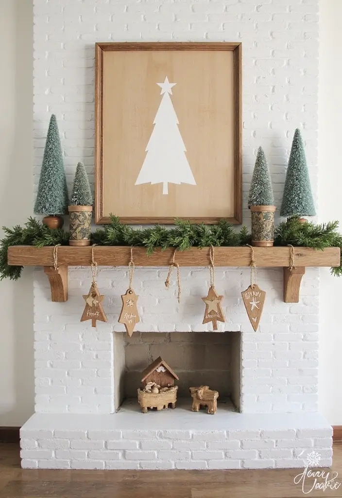 28 Mantel Christmas Decorating Ideas Pinterest Loves 3 28 Mantel Christmas Decorating Ideas Pinterest Loves - 3. Rustic Wood Accents