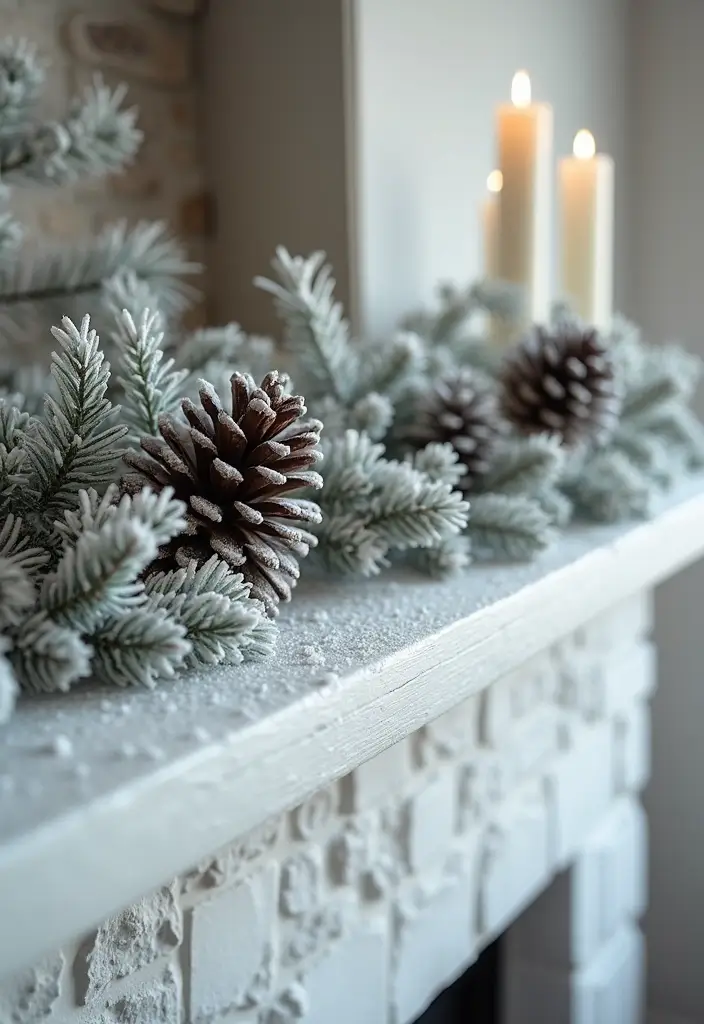 28 Mantel Christmas Decorating Ideas Pinterest Loves 9 28 Mantel Christmas Decorating Ideas Pinterest Loves - 9. Frosted Accents