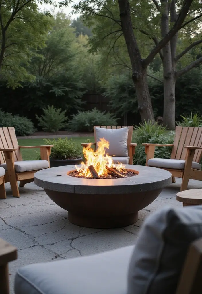 28 Modern Fireplace Ideas That Feel Sleek and Warm - 14. Unique Fire Pit Designs