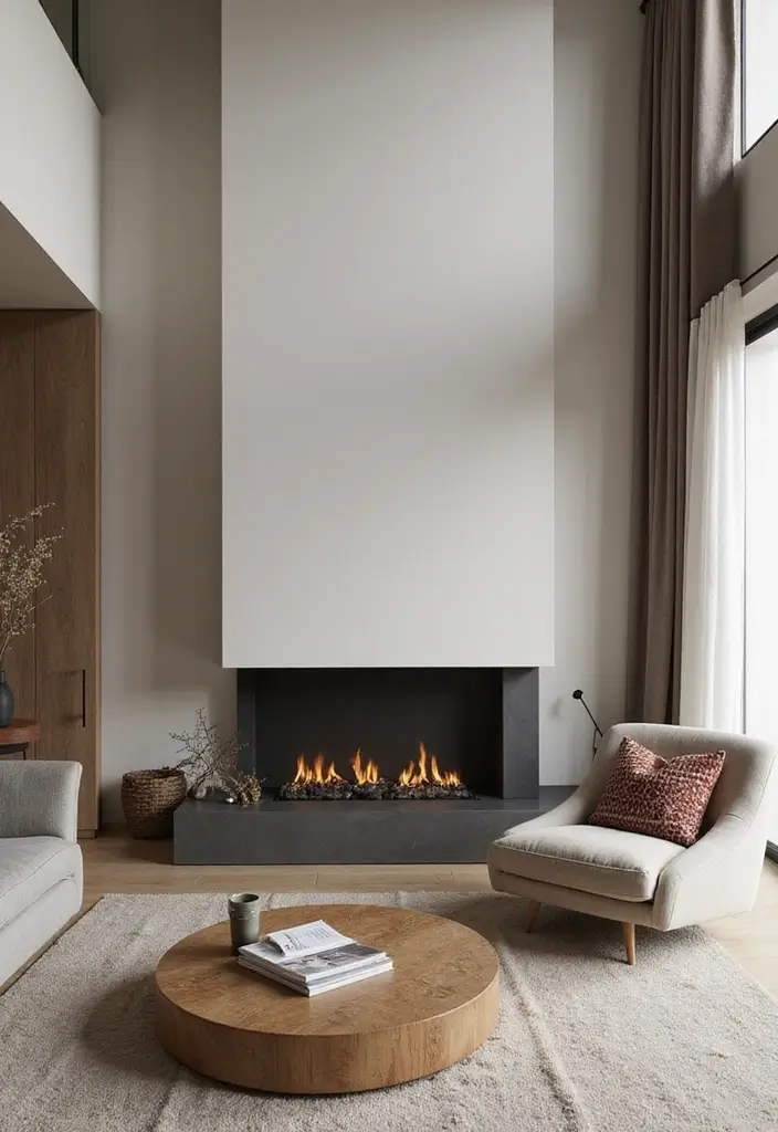 28 Modern Fireplace Ideas That Feel Sleek and Warm - 8. Understated Sleekness