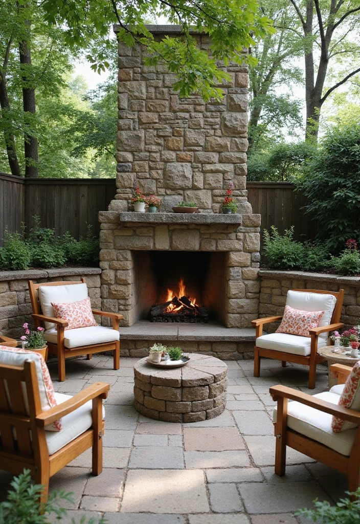 28 Outdoor Fireplace Ideas That Extend Living Spaces 2 28 Outdoor Fireplace Ideas That Extend Living Spaces - 2. Stone Fireplaces