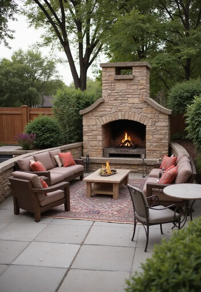 28 Outdoor Fireplace Ideas That Extend Living Spaces 21 28 Outdoor Fireplace Ideas That Extend Living Spaces - 21. Fireplaces with Built-in Grills