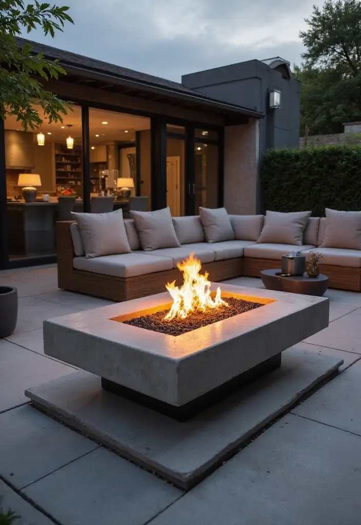28 Outdoor Fireplace Ideas That Extend Living Spaces 23 28 Outdoor Fireplace Ideas That Extend Living Spaces - 23. Elevated Firepits