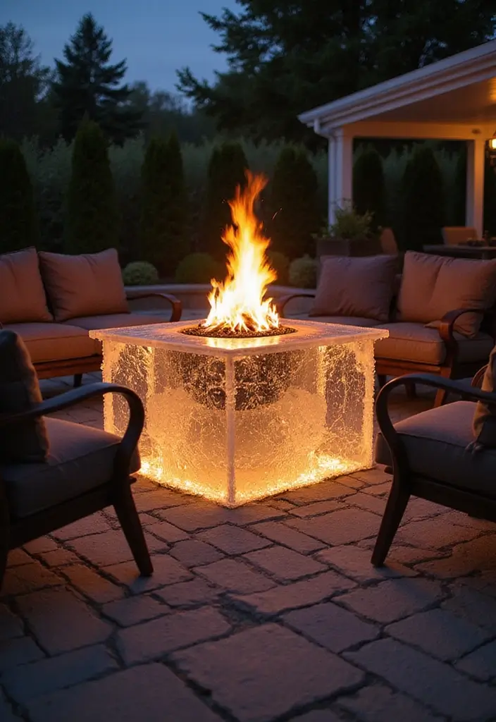 28 Outdoor Fireplace Ideas That Extend Living Spaces 26 28 Outdoor Fireplace Ideas That Extend Living Spaces - 26. Fire and Ice Fireplaces