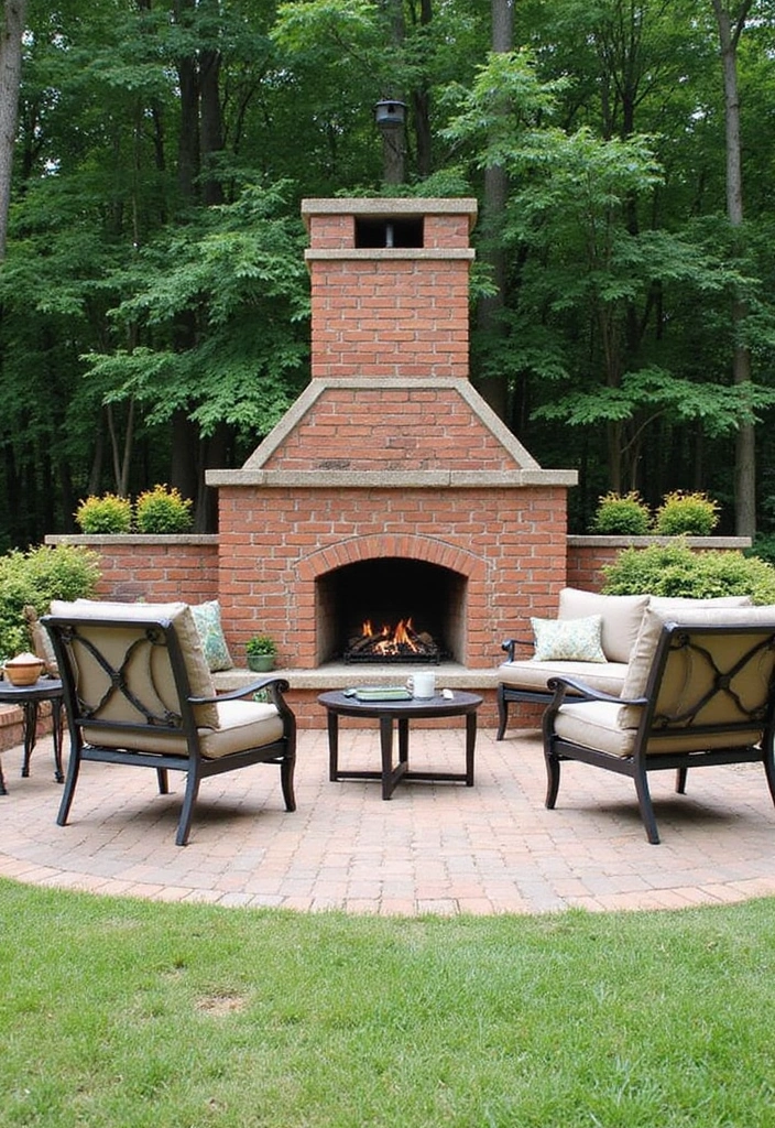 28 Outdoor Fireplace Ideas That Extend Living Spaces 9 28 Outdoor Fireplace Ideas That Extend Living Spaces - 9. Paver Block Fireplaces