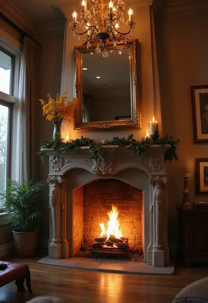 28 Two Story Fireplace Inspirations That Steal the Show 23 28 Two Story Fireplace Inspirations That Steal the Show - 23. Illuminated Fireplaces