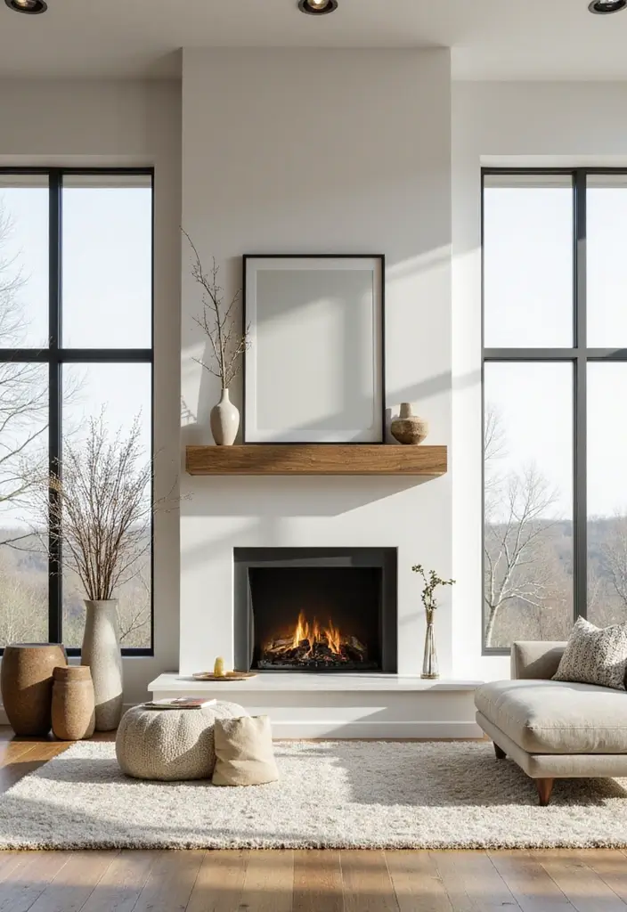 28 Two Story Fireplace Inspirations That Steal the Show 25 28 Two Story Fireplace Inspirations That Steal the Show - 25. Fireplaces with Natural Light Features