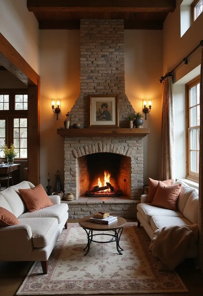 28 Two Story Fireplace Inspirations That Steal the Show 5 28 Two Story Fireplace Inspirations That Steal the Show - 5. Cozy Corner Fireplaces