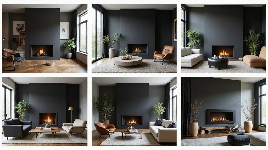 29 Black Fireplace Wall Ideas That Add Drama and Style