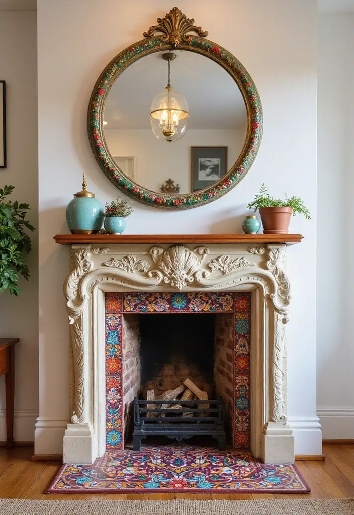 29 Corner Fireplace Inspirations That Maximize Space 12 29 Corner Fireplace Inspirations That Maximize Space - 12. Colorful Accents