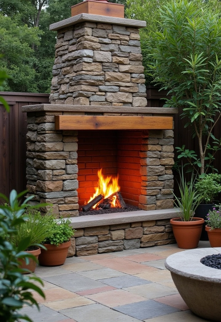 29 Corner Fireplace Inspirations That Maximize Space 15 29 Corner Fireplace Inspirations That Maximize Space - 15. Outdoor-Inspired
