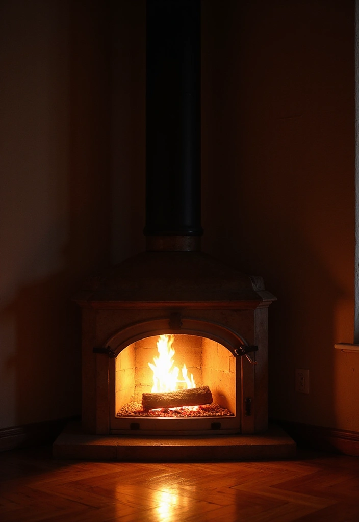 29 Corner Fireplace Inspirations That Maximize Space 21 29 Corner Fireplace Inspirations That Maximize Space - 21. Warm Lighting