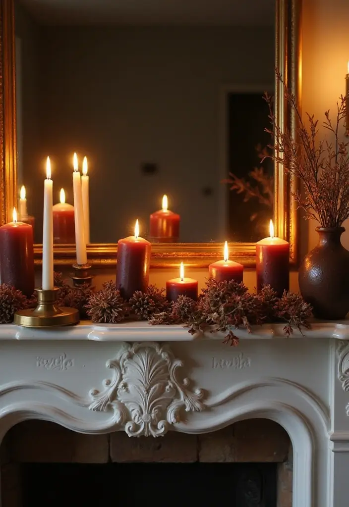 29 Fall Mantel Decor Ideas That Warm Up Any Room 27 29 Fall Mantel Decor Ideas That Warm Up Any Room - 27. Sweet and Spicy Scents