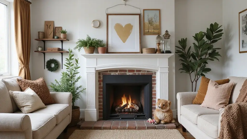 29 Fireplace Art Inspirations That Create a Focal Point