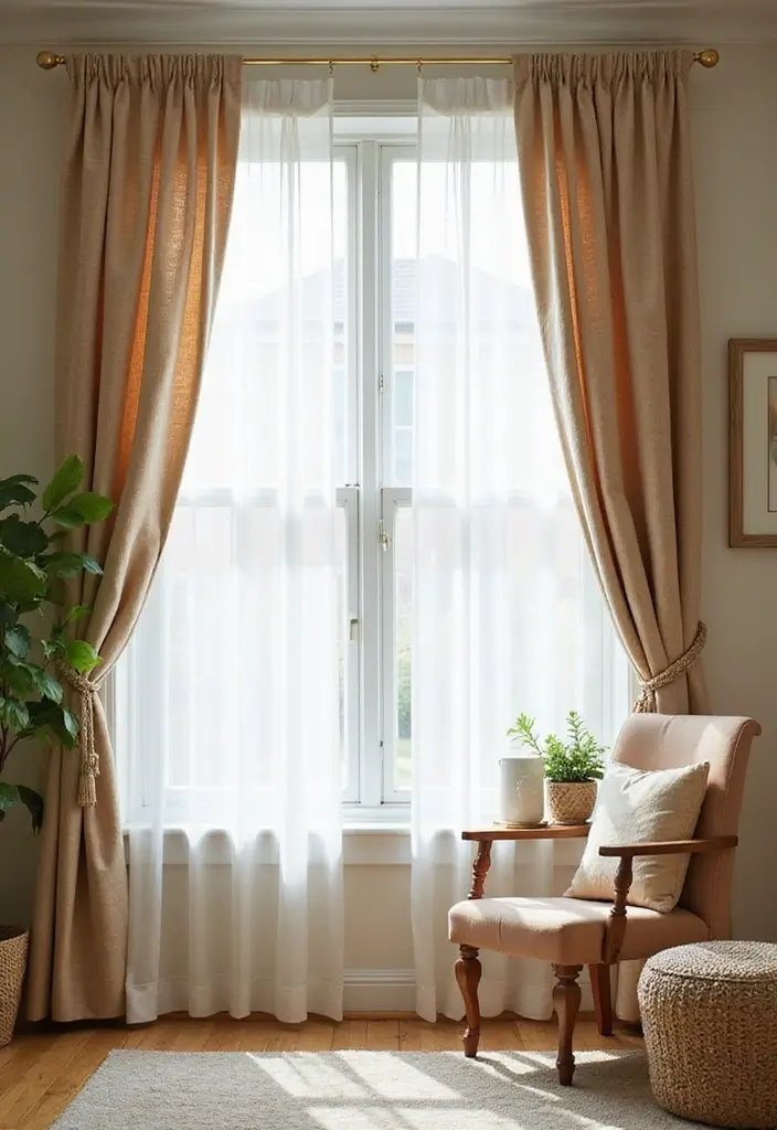 29 Living Room Without Fireplace Ideas That Still Feel Cozy 10 29 Living Room Without Fireplace Ideas That Still Feel Cozy - 10. Cozy Window Treatments