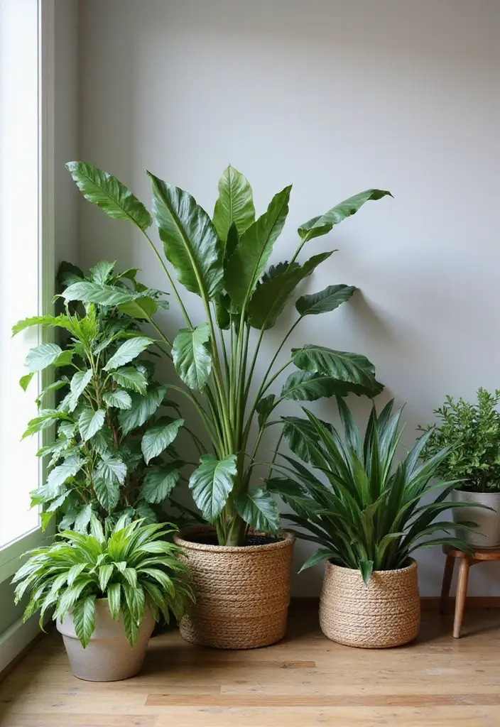 29 Living Room Without Fireplace Ideas That Still Feel Cozy 2 29 Living Room Without Fireplace Ideas That Still Feel Cozy - 2. Indoor Plants for Natural Warmth