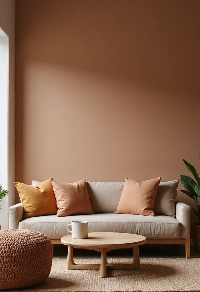29 Living Room Without Fireplace Ideas That Still Feel Cozy 4 29 Living Room Without Fireplace Ideas That Still Feel Cozy - 4. Earthy Color Palettes