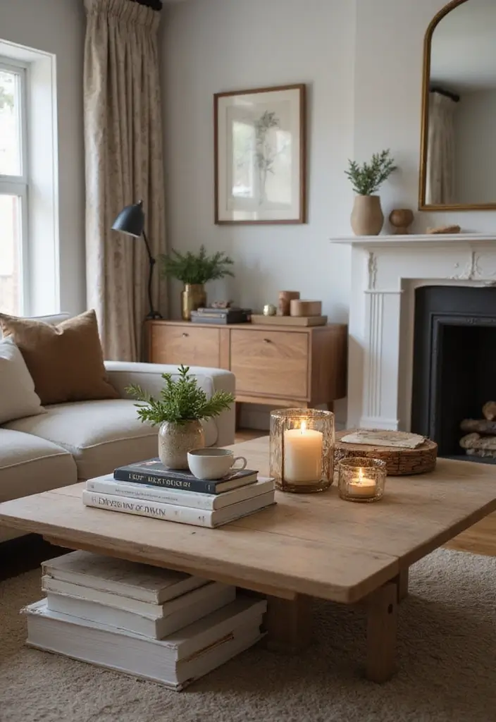 29 Living Room Without Fireplace Ideas That Still Feel Cozy 7 29 Living Room Without Fireplace Ideas That Still Feel Cozy - 7. Decorative Book Displays