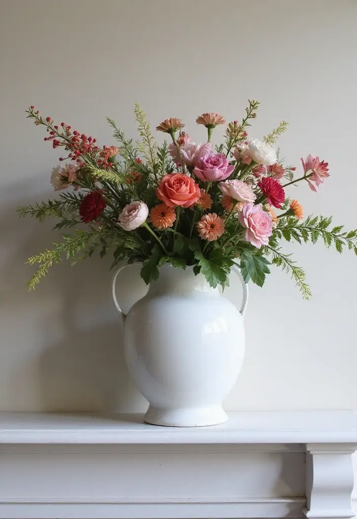 29 Mantel Decor Inspirations That Upgrade Your Space 23 29 Mantel Decor Inspirations That Upgrade Your Space - 23. Statement Vases