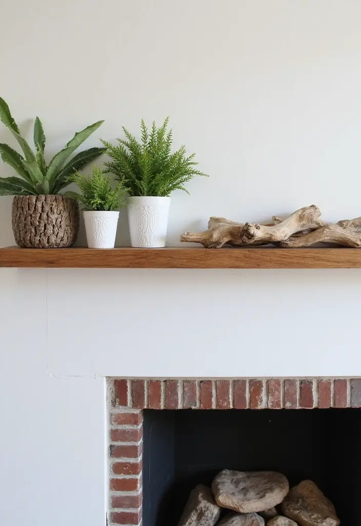 29 Mantel Decor Inspirations That Upgrade Your Space 7 29 Mantel Decor Inspirations That Upgrade Your Space - 7. Natural Elements
