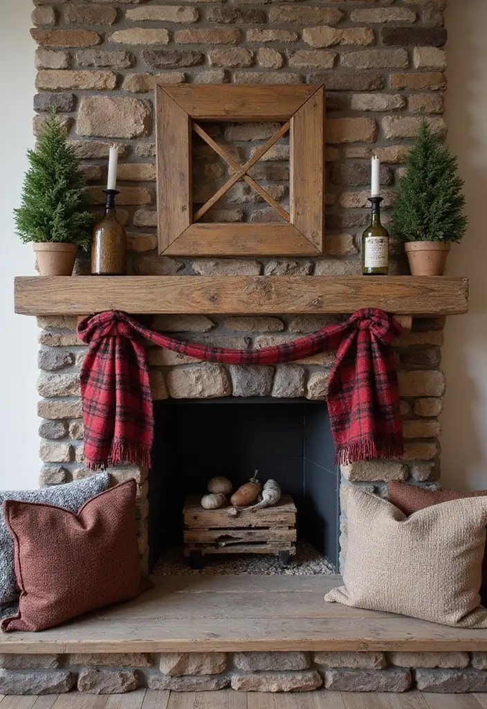 29 Mantel Decorating Ideas That Work for Every Season - 11. Cozy Cabin Inspiration