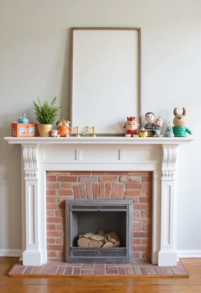 29 Mantel Decorating Ideas That Work for Every Season - 14. Playful Kids' Decor