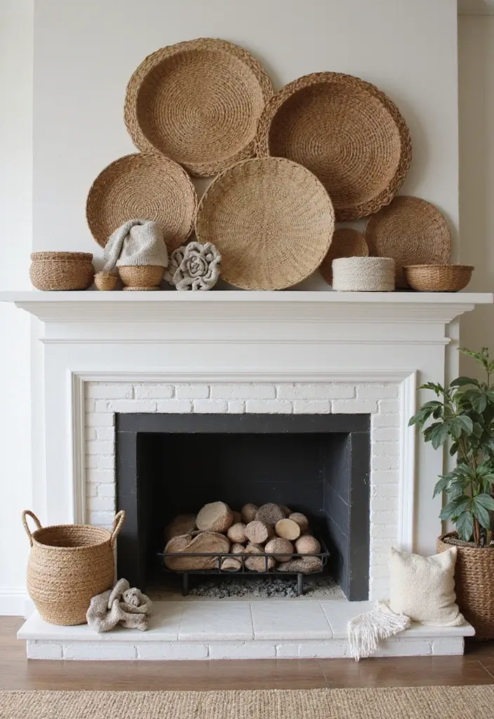 29 Mantel Decorating Ideas That Work for Every Season - 18. Textured Layers