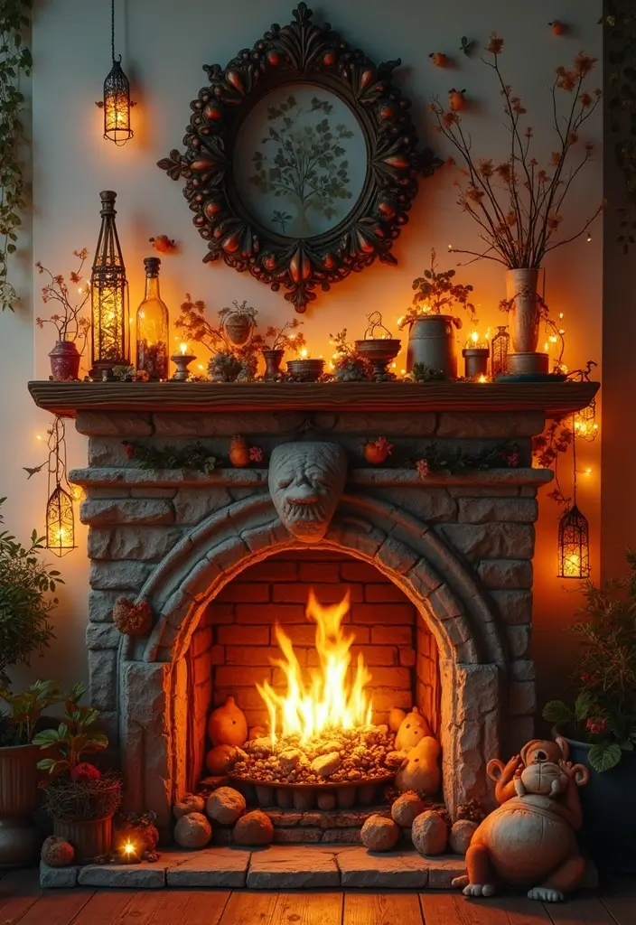 29 Mantel Decorating Ideas That Work for Every Season - 20. Whimsical Fantasy