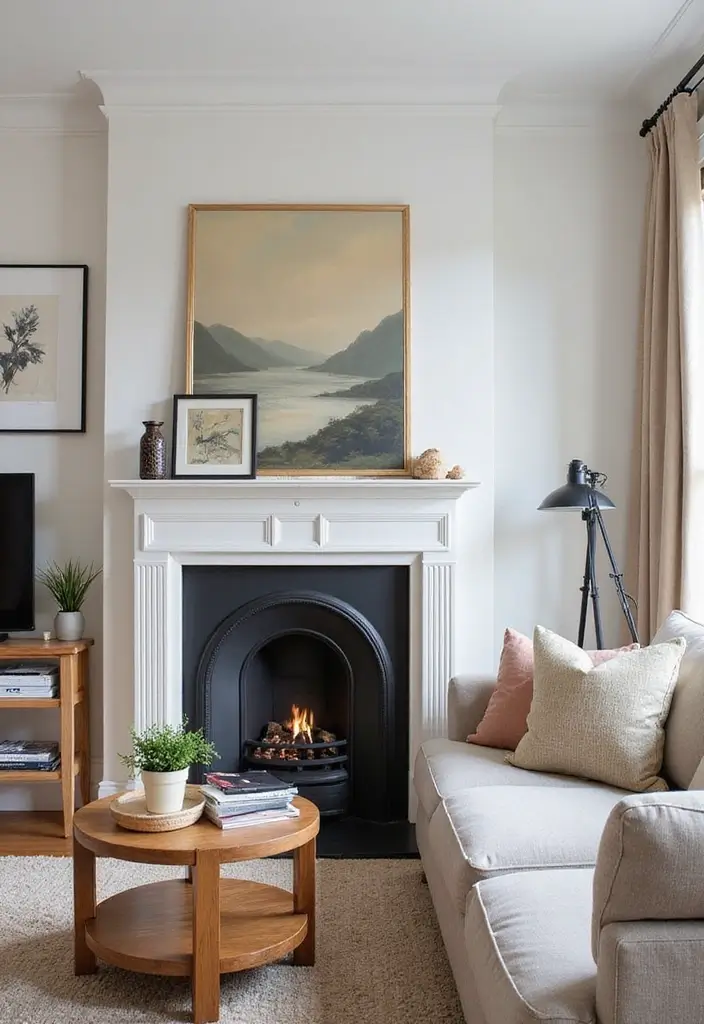 29 Small Living Room Ideas With Fireplace That Maximize Space - 6. Fireplaces as Focal Points