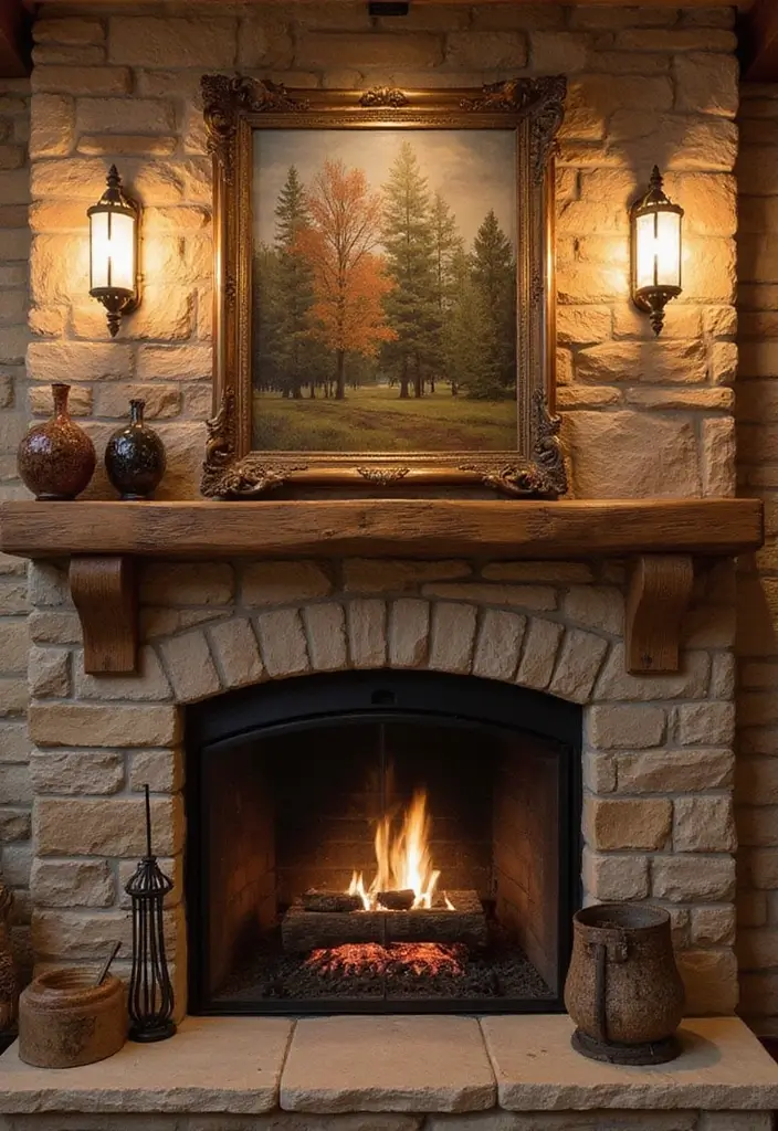 30 Above Fireplace Decor Ideas That Tie the Room Together 24 30 Above Fireplace Decor Ideas That Tie the Room Together - 24. Unique Wall Sconces