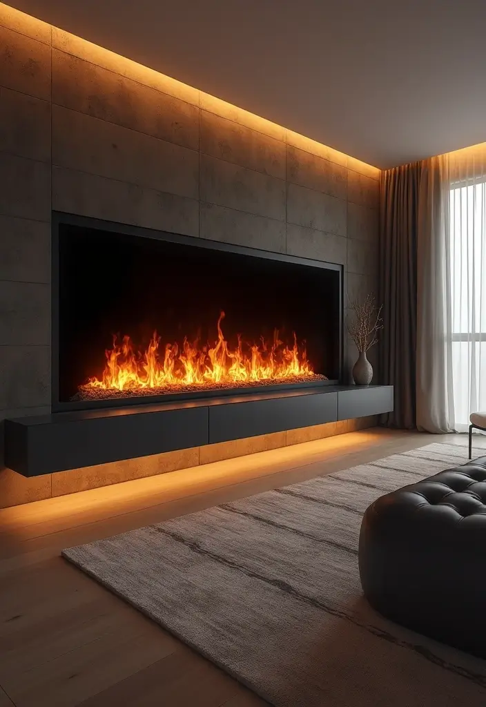 30 Fake Fireplace Ideas That Still Feel Magical 12 30 Fake Fireplace Ideas That Still Feel Magical - 12. Wall Art Fireplaces