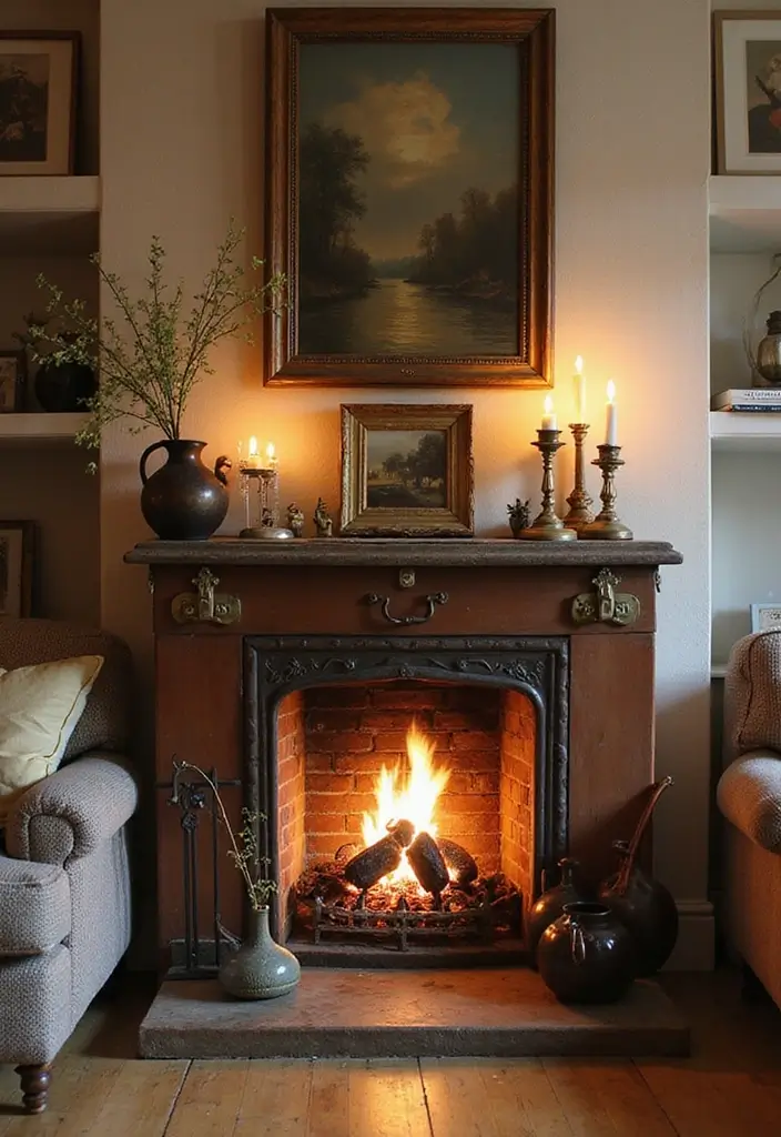 30 Fake Fireplace Ideas That Still Feel Magical 20 30 Fake Fireplace Ideas That Still Feel Magical - 20. Vintage Suitcase Fireplaces