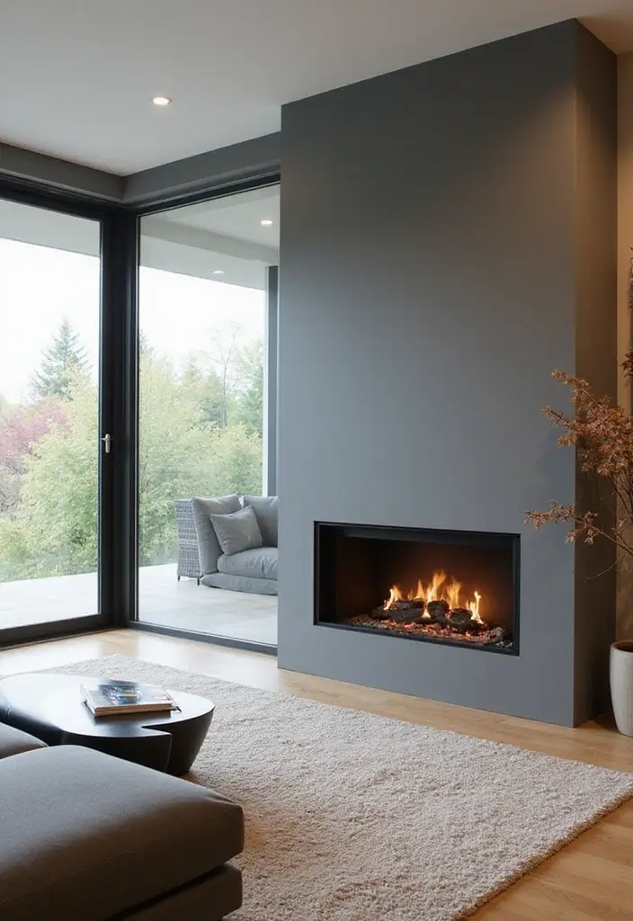 30 Fake Fireplace Ideas That Still Feel Magical 28 30 Fake Fireplace Ideas That Still Feel Magical - 28. Sleek Glass Fireplaces
