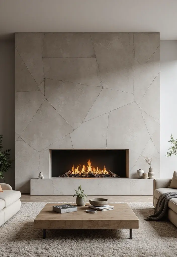 30 Fireplace Accent Wall Inspirations That Steal the Spotlight 28 30 Fireplace Accent Wall Inspirations That Steal the Spotlight - 28. Modern Frameworks