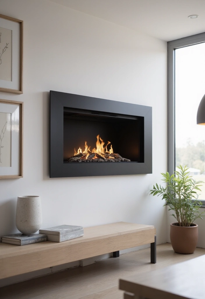 30 Gas Fireplace Ideas That Feel Modern and Efficient 1 30 Gas Fireplace Ideas That Feel Modern and Efficient - 1. Sleek Wall-Mounted Gas Fireplaces