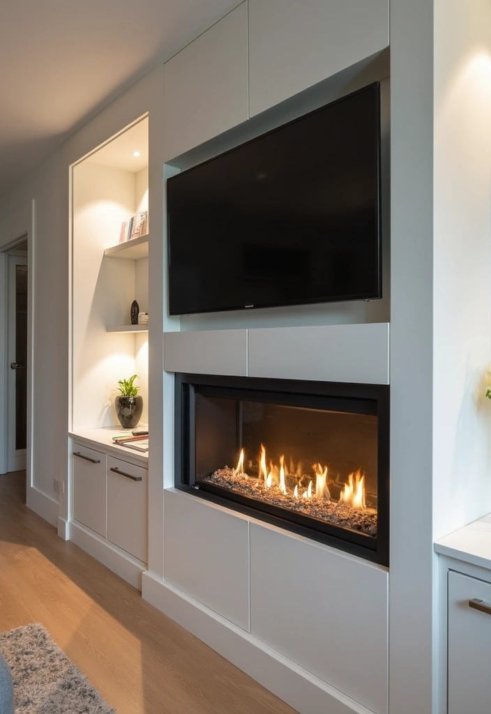 30 Gas Fireplace Ideas That Feel Modern and Efficient 19 30 Gas Fireplace Ideas That Feel Modern and Efficient - 19. Integrated Gas Fireplaces