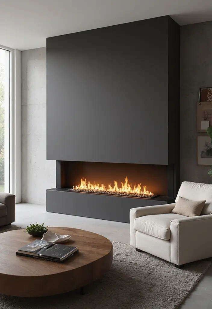 30 Gas Fireplace Ideas That Feel Modern and Efficient 2 30 Gas Fireplace Ideas That Feel Modern and Efficient - 2. Modern Linear Gas Fireplaces