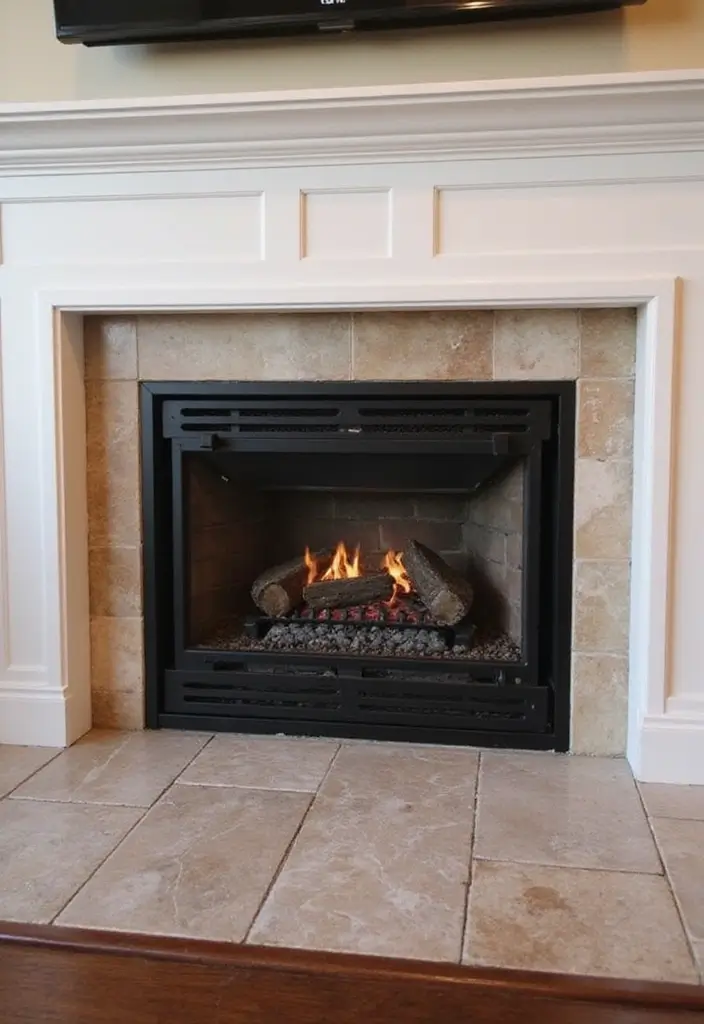 30 Gas Fireplace Ideas That Feel Modern and Efficient 21 30 Gas Fireplace Ideas That Feel Modern and Efficient - 21. Customized Fire Grates