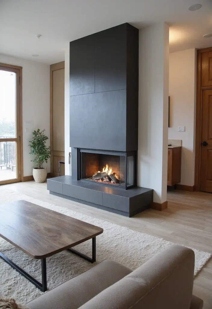 30 Gas Fireplace Ideas That Feel Modern and Efficient 4 30 Gas Fireplace Ideas That Feel Modern and Efficient - 4. Multi-Sided Gas Fireplaces