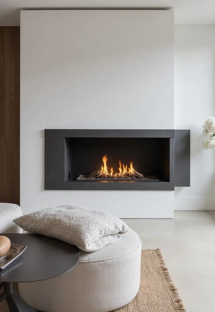 30 Gas Fireplace Ideas That Feel Modern and Efficient 5 30 Gas Fireplace Ideas That Feel Modern and Efficient - 5. Minimalist Built-In Gas Fireplaces