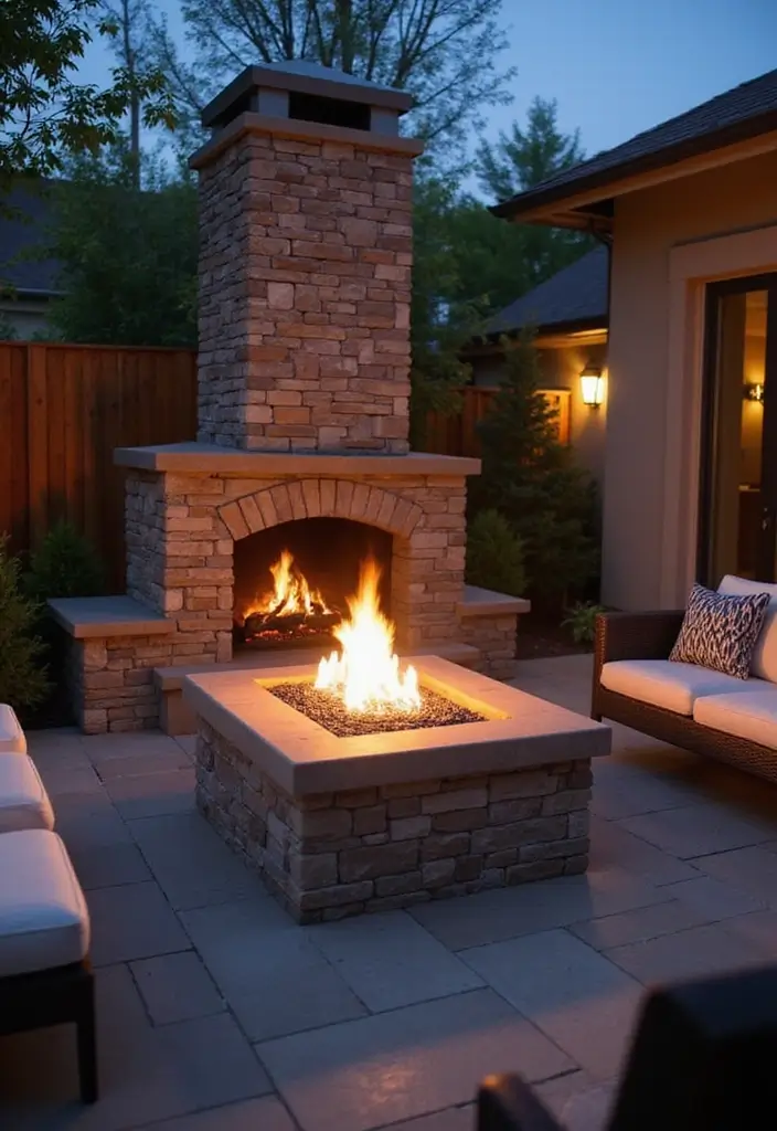 30 Gas Fireplace Ideas That Feel Modern and Efficient 6 30 Gas Fireplace Ideas That Feel Modern and Efficient - 6. Outdoor Gas Fireplaces