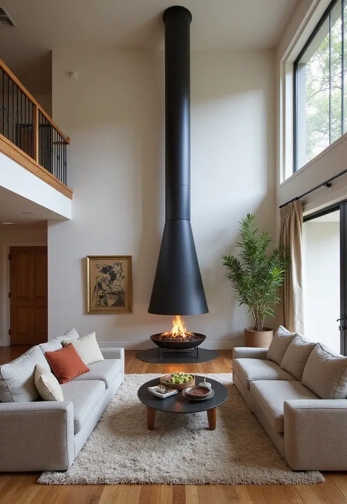30 Living Rooms With Fireplace That Feel Warm and Inviting 10 30 Living Rooms With Fireplace That Feel Warm and Inviting - 10. Open Concept Charm