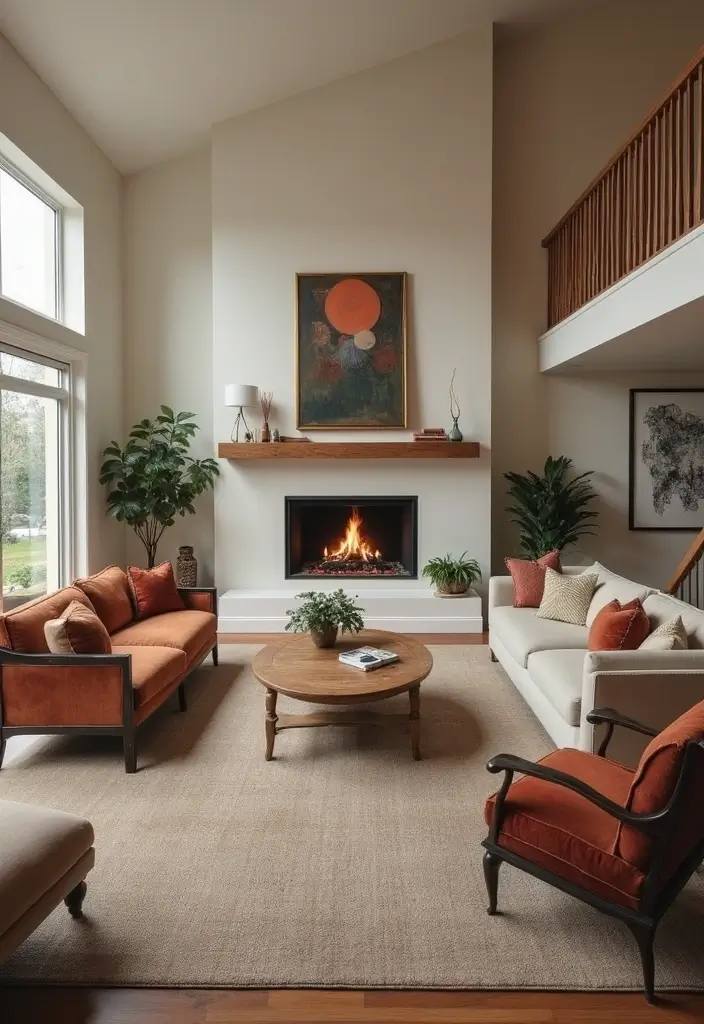 30 Living Rooms With Fireplace That Feel Warm and Inviting 25 30 Living Rooms With Fireplace That Feel Warm and Inviting - 25. Multi-functional Spaces